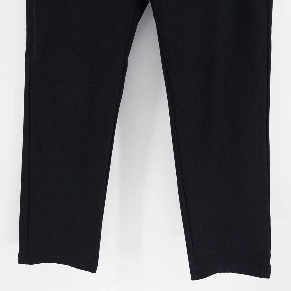 BYLT Mens 33x28‎ Everyday Pant 2.0 Straight Fit Chino Black Stretch Trousers